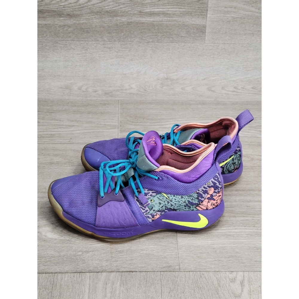 Nike PG 2 Mamba Mentality Men's 10.5 Cannon Volt Purple Venom AO2986-001